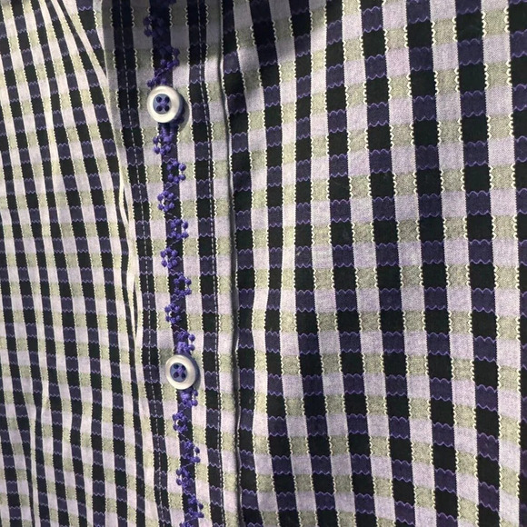 Robert Graham purple size large button down shirt - Picture 2 of 5